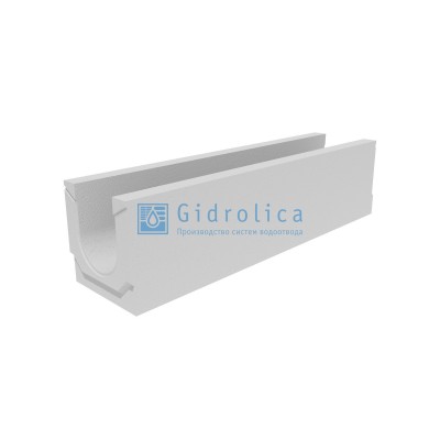 Лоток водоотводный бетонный коробчатый (СО-150мм), с уклоном 0,5%  КUу 100.24,8 (15).38(31,5) - BGU, № 28