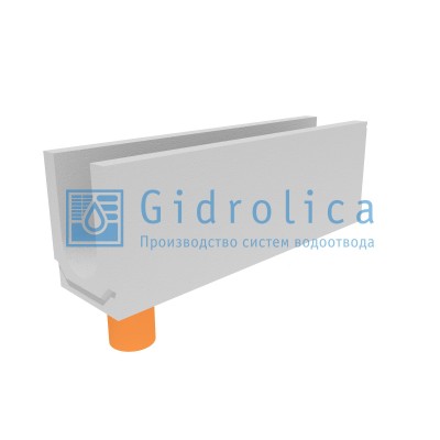 Лоток водоотводный бетонный коробчатый (СО-150мм), с водосливом КUв 100.24,8 (15).34(27,5)-BGU, № 20-0