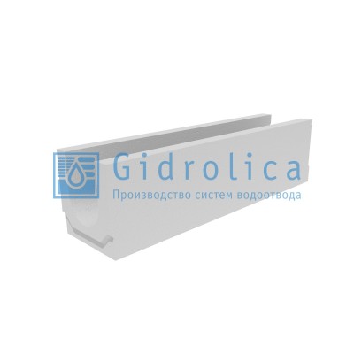 Лоток водоотводный бетонный коробчатый (СО-150мм)КU 100.24,8 (15).26,5(20) - BGU, № 5-0