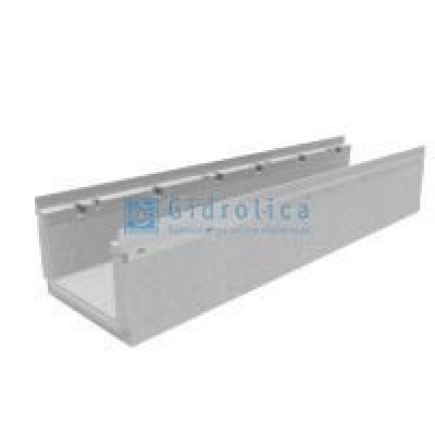 Лоток водоотводный бетонный коробчатый (СО-200мм), с оцинкованной насадкой, КП 100.26,3 (20).16(12,5) - BGF-Z