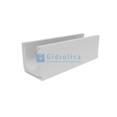Лоток водоотводный бетонный коробчатый (СО-200мм), с уклоном 0,5%  КUу 100.29,8(20).36,5(29,5) - BGU, № 14