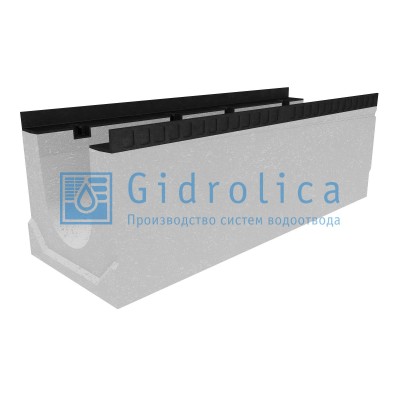 Лоток водоотводный бетонный коробчатый (СО-200мм), с уклоном 0,5%  КUу 100.34(20).35(28) - BGМ, № 8