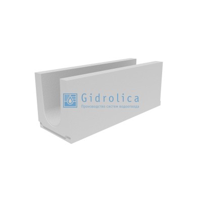 Лоток водоотводный бетонный коробчатый (СО-200мм), с водосливом КUв 100.34(20).36(29) - BGU-XL, № 10-0