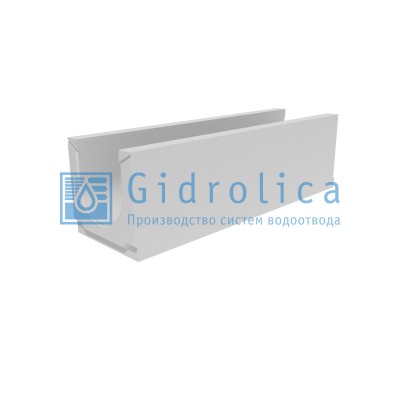 Лоток водоотводный бетонный коробчатый (СО-200мм)КU 100.29,8(20).29,5(22,5)-BGU, № 0