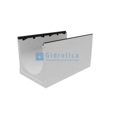 Лоток водоотводный бетонный коробчатый (СО-300мм)) КП 100.44(30).33,5(26,5) - BGМ-F