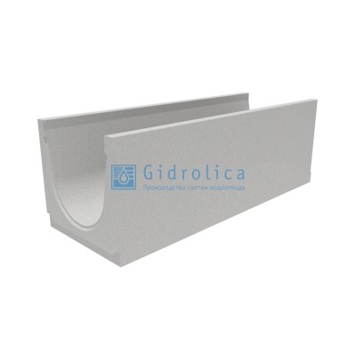Лоток водоотводный бетонный коробчатый (СО-300мм), КU 100.39,4(30).50,5(43,5) - BGU