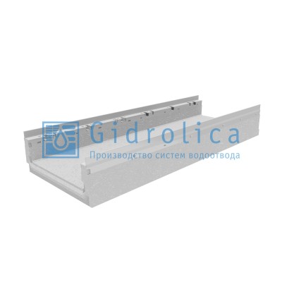 Лоток водоотводный бетонный коробчатый (СО-300мм) с оцинкованной насадкой КП 100.36,3 (30).15(10,5) - BGF-Z, № 0