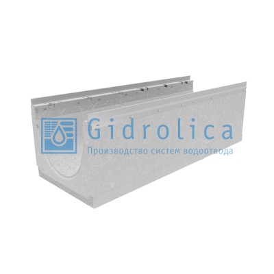 Лоток водоотводный бетонный коробчатый (СО-300мм), с оцинкованной насадкой, с уклоном 0,5% КUу 100.36,3(30).33(26,5) - BGU-Z, № 7