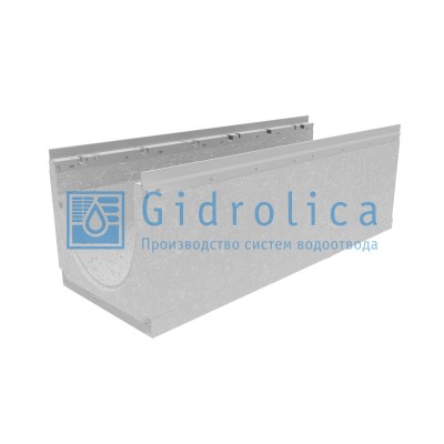 Лоток водоотводный бетонный коробчатый (СО-300мм), с оцинкованной насадкой, с уклоном 0,5% КUу 100.36,3(30).35,5(29) - BGU-Z, № 12