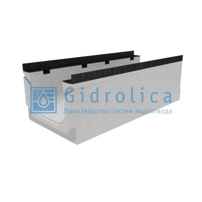 Лоток водоотводный бетонный коробчатый (СО-300мм), с уклоном 0,5%  КПу 100.44(30).34(27) - BGМ-F, № 6