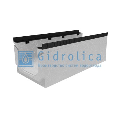 Лоток водоотводный бетонный коробчатый (СО-300мм), с уклоном 0,5%  КПу 100.44(30).37,5(30,5) - BGМ-F, № 13