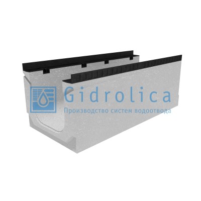 Лоток водоотводный бетонный коробчатый (СО-300мм), с уклоном 0,5%  КПу 100.44(30).39(32) - BGМ-F, № 16