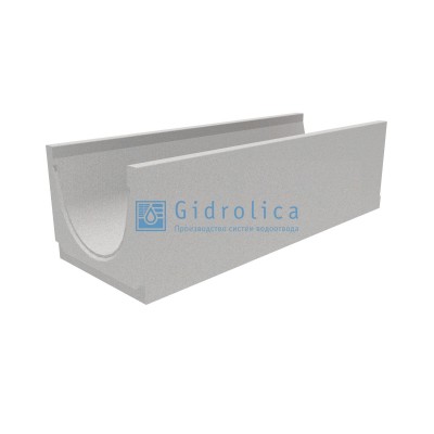 Лоток водоотводный бетонный коробчатый (СО-300мм), с уклоном 0,5% КUу 100.36,3(30).32,5(26) - BGU, № 11