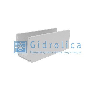 Лоток водоотводный бетонный коробчатый (СО-300мм), с уклоном 0,5%  КUу 100.39,4(30).40(33) - BGU, № 1