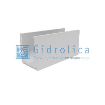 Лоток водоотводный бетонный коробчатый (СО-300мм), с уклоном 0,5%  КUу 100.39,4(30).48(41) - BGU, № 17