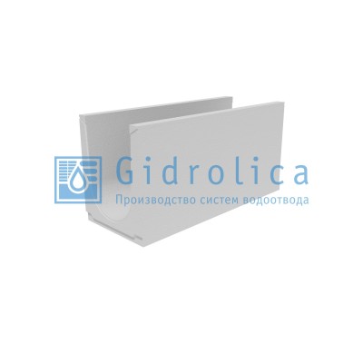 Лоток водоотводный бетонный коробчатый (СО-300мм), с уклоном 0,5%  КUу 100.39,4(30).49(42) - BGU, № 19