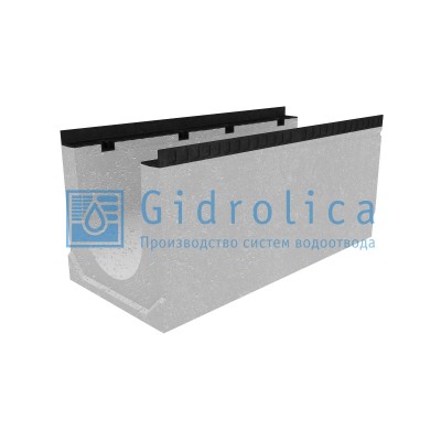 Лоток водоотводный бетонный коробчатый (СО-300мм), с уклоном 0,5%  КUу 100.44(30).46,5(39,5) - BGМ, № 3