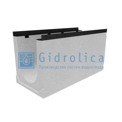 Лоток водоотводный бетонный коробчатый (СО-300мм), с уклоном 0,5%  КUу 100.44(30).53(46) - BGМ, № 16