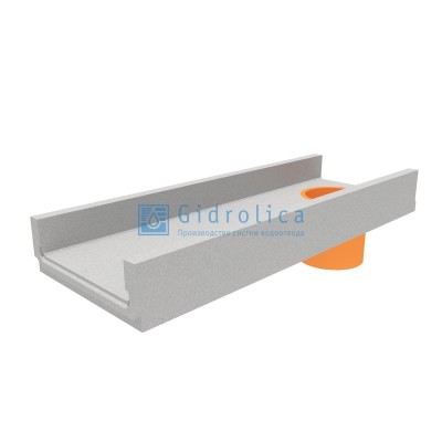 Лоток водоотводный бетонный коробчатый (СО-300мм), с водосливом КПв 100.36,3 (30).12,5(8) - BGF, № 5-0