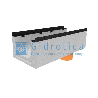 Лоток водоотводный бетонный коробчатый (СО-300мм), с водосливом КПв 100.44(30).31(24) - BGМ-F