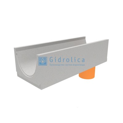 Лоток водоотводный бетонный коробчатый (СО-300мм), с водосливом КUв 100.36,3(30).27(20,5) - BGU, № 0