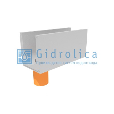 Лоток водоотводный бетонный коробчатый (СО-300мм), с водосливом КUв 100.39,4(30).47(40) - BGU, № 15-0