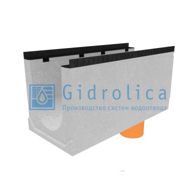 Лоток водоотводный бетонный коробчатый (СО-300мм), с водосливом КUв 100.44(30).50(43) - BGМ, № 10-0