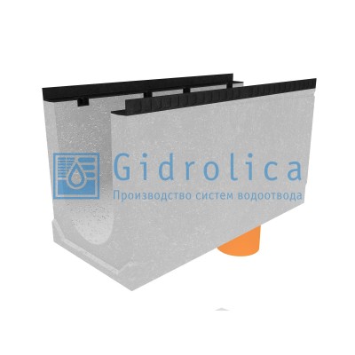 Лоток водоотводный бетонный коробчатый (СО-300мм), с водосливом КUв 100.44(30).55(48) - BGМ, № 20-0