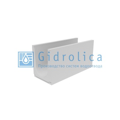 Лоток водоотводный бетонный коробчатый (СО-300мм)КU 100.39,4(30).49,5(42,5) - BGU, № 20-0