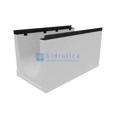 Лоток водоотводный бетонный коробчатый (СО-400), с уклоном 0,5% КUу 100.54(40).58(50) - BGМ, № 26