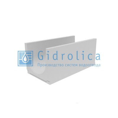 Лоток водоотводный бетонный коробчатый (СО-400мм)  КU 100.49,4(40).44,5(37,5) - BGU, № 10-0