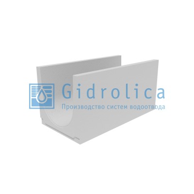 Лоток водоотводный бетонный коробчатый (СО-400мм) КU 100.49,4(40).49,5(42,5) - BGU, № 20-0