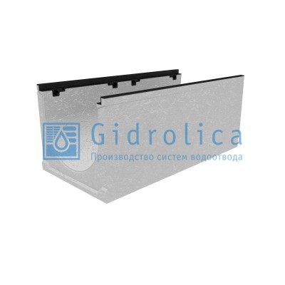 Лоток водоотводный бетонный коробчатый (СО-400мм), с чугунной насадкой, с уклоном 0,5%  КUу 100.49,9 (40).42,5(35,5) - BGZ-S, № 6