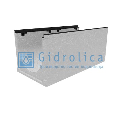 Лоток водоотводный бетонный коробчатый (СО-400мм), с чугунной насадкой, с уклоном 0,5%  КUу 100.49,9 (40).46(39) - BGZ-S, № 13