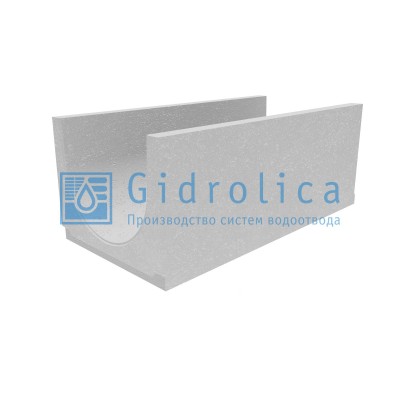 Лоток водоотводный бетонный коробчатый (СО-400мм), с уклоном 0,5%  КUу 100.49,4(40).41,5(34,5) - BGU, № 4