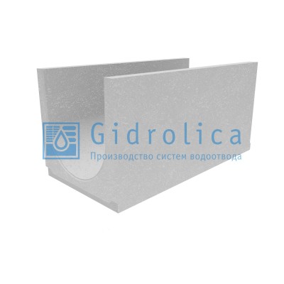 Лоток водоотводный бетонный коробчатый (СО-400мм), с уклоном 0,5%  КUу 100.49,4(40).49,5(42,5) - BGU, № 20