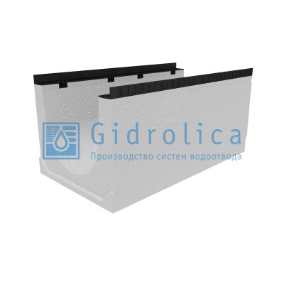 Лоток водоотводный бетонный коробчатый (СО-400мм), с уклоном 0,5%  КUу 100.54(40).49(41) - BGМ, № 8