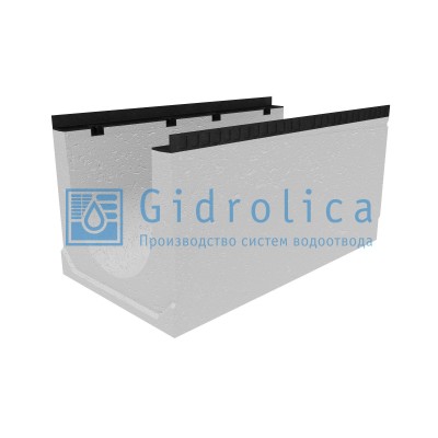 Лоток водоотводный бетонный коробчатый (СО-400мм), с уклоном 0,5%  КUу 100.54(40).51(43) - BGМ, № 12
