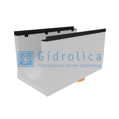 Лоток водоотводный бетонный коробчатый (СО-400мм), с водосливом КUв 100.54(40).55(47) - BGМ, № 20-0