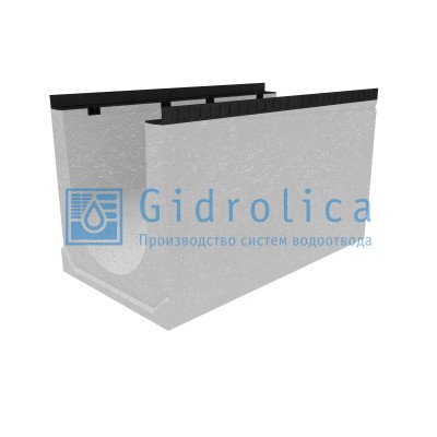 Лоток водоотводный бетонный коробчатый (СО-400мм)КU 100.54(40).57,5(49,5) - BGМ, № 25-0