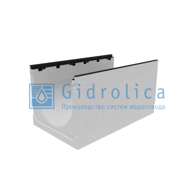 Лоток водоотводный бетонный коробчатый (СО-500мм), с чугунной насадкой  КU 100.60,3 (50).52,5(43,5) - BGZ-S, № 15-0