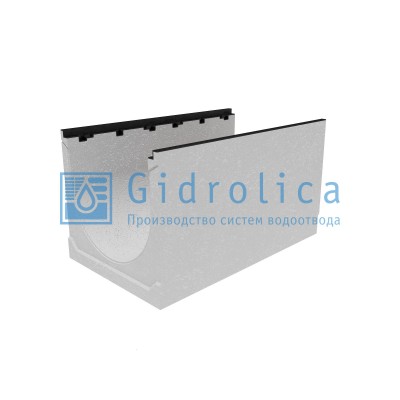 Лоток водоотводный бетонный коробчатый (СО-500мм), с чугунной насадкой  КU 100.60,3 (50).55(46) - BGZ-S, № 20-0