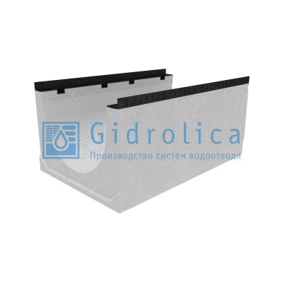 Лоток водоотводный бетонный коробчатый (СО-500мм), с уклоном 0,5%  КUу 100.65(50).49(40) - BGМ, № 8