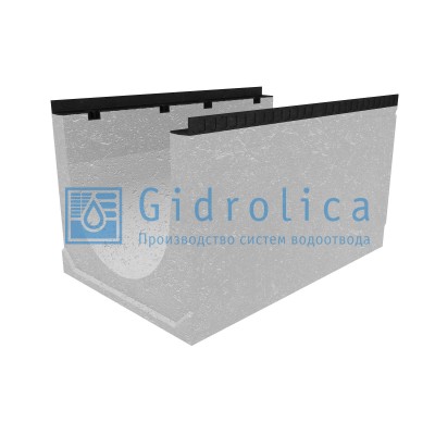 Лоток водоотводный бетонный коробчатый (СО-500мм), с уклоном 0,5%  КUу 100.65(50).58,5(49,5) - BGМ, № 27