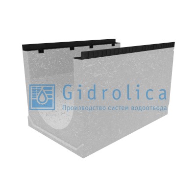 Лоток водоотводный бетонный коробчатый (СО-500мм), с уклоном 0,5%  КUу 100.65(50).62,5(53,5) - BGМ, №  35