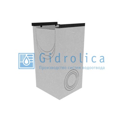 Пескоулавливающий колодец бетонный  (СО-400мм), односекционный с чугунной насадкой ПКП 50.54(40).100(95) - BGM