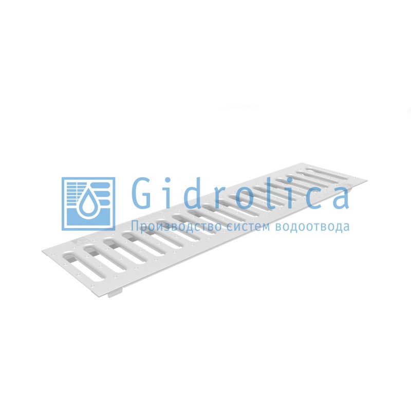 Решетка водоприемная Gidrolica Standart РВ -10.13,6.50 - штампованная стальная оцинкованная, кл. А15