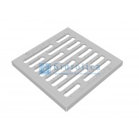 Решетка водоприемная Gidrolica Point РВ-28,5.28,5 - штампованная стальная оцинкованная, кл. А15